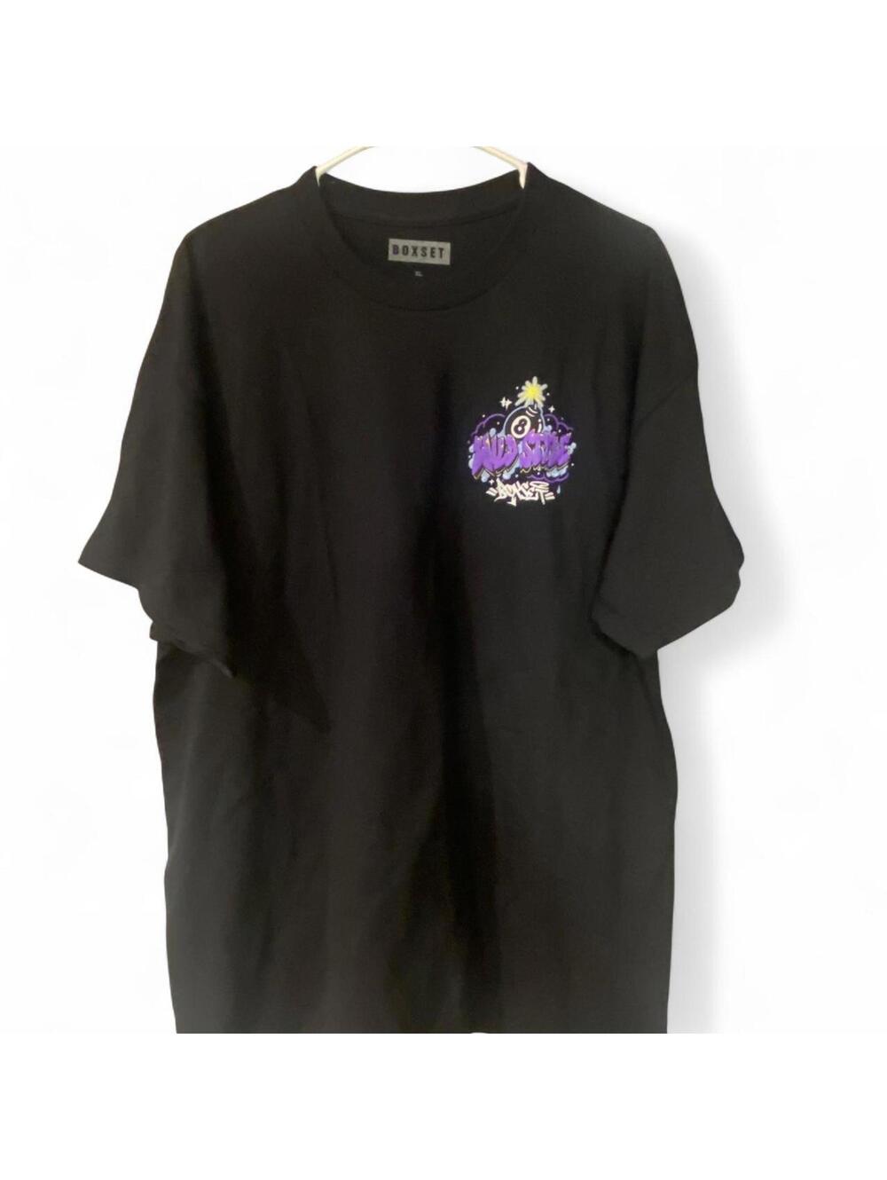 Boxset “Wild Style” Graphic Black Shirt - XL